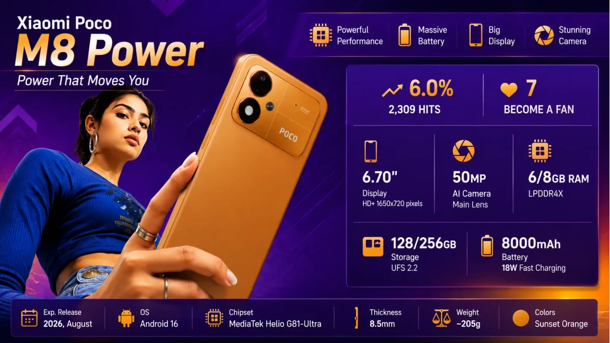 Xiaomi Poco M8 Power price in Bangladesh